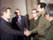 Saddam and Rumsfeld